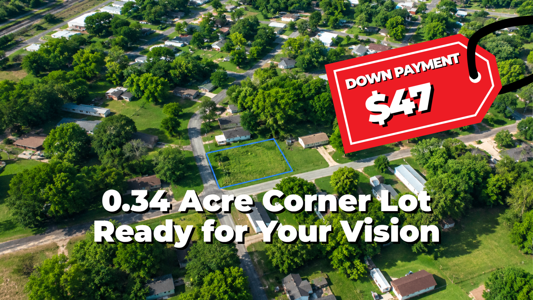 0.34-Acre Cleared Corner Lot in Prescott, AR